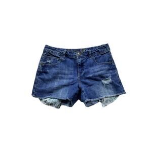 MUDD Girls Blue Denim Shorts 14
